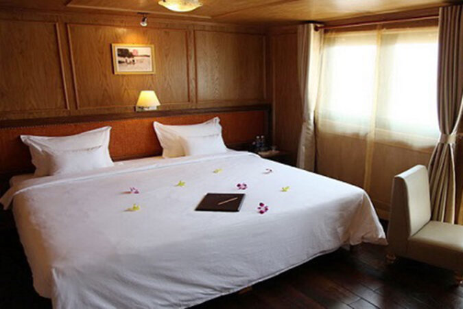 chambre d'hotel au delta du mékong au Vietnam