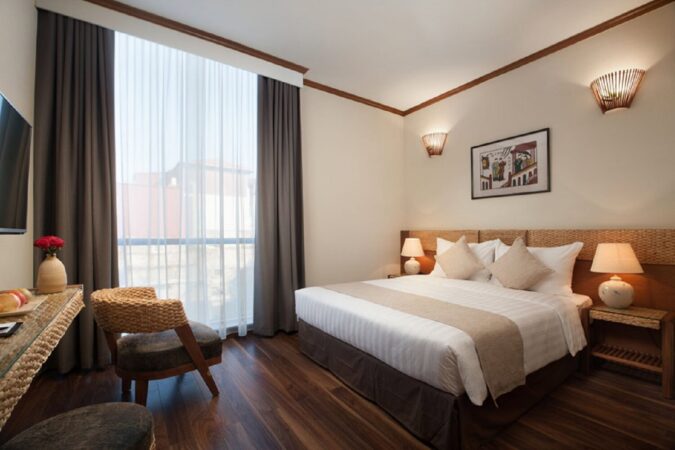 une chambre d'hôtel au Vietnam