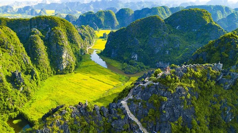 Vue de Ninh Binh – La Baie d’Halong terrestre